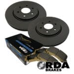 RDA R51 *RDX2062* Front Standard Brake Rotors with RDA Extreme Brake Pads - Nissan Pathfinder Ti550 3.0TD V6 2011-2013