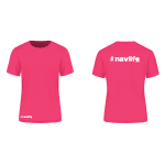 #navlife Adult Tees - Pink (White Print)