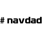 #navdad Sticker 220mmL x 35mmH