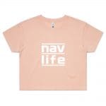 Navlife Ladies Crop Tee - Pink Style 2