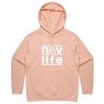 Navlife Womens Premium Hoodie - Pale Pink Style 2